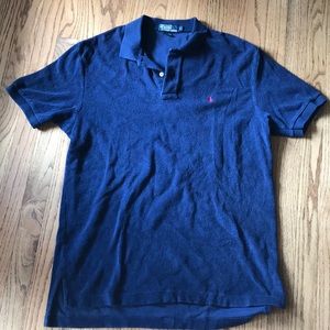 Men’s Terry cloth navy polo